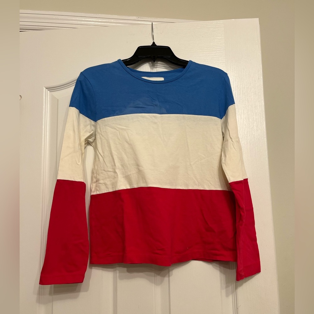 **Solid & Striped** French Flag Striped Long-Sleeve T-Shirt